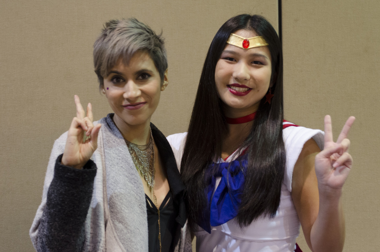 Metrocon 2016: Cristina Vee and Sailor Mars cosplayer