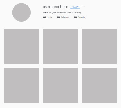 Blank Instagram Template