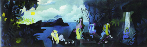 kingdomofanimation:Mary Blair, Peter Pan Mermaid Lagoon concept...