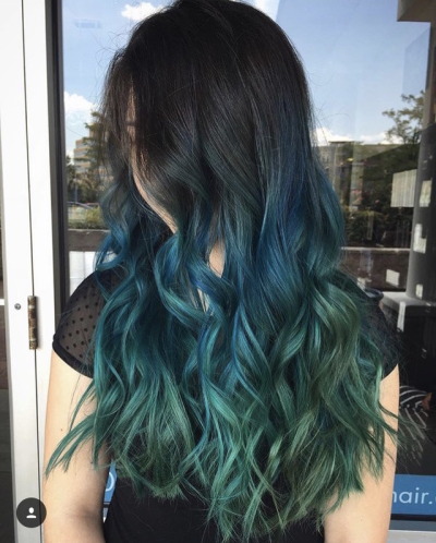 Long Blue Curls Tumblr