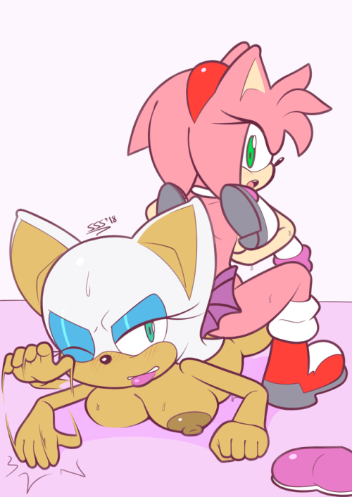 supersegasonicssnsfw:Commission of Rouge and Amy.HD...