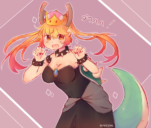 dragonbanzai:the moment coolkyoushinja drew bowsette i only had...