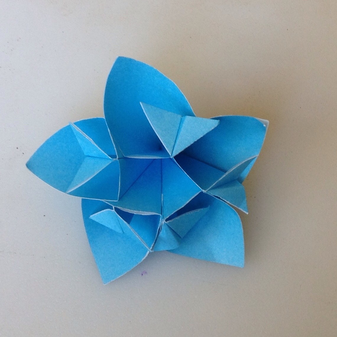 very easy origami flower instructions
