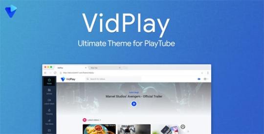 VidPlay v1.4 - The Ultimate PlayTube Theme Nulled