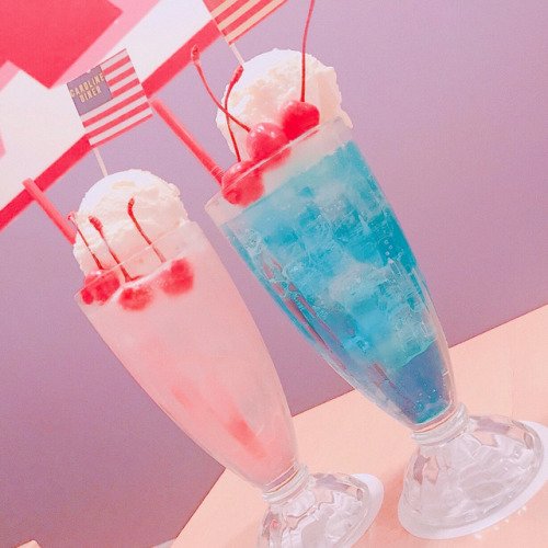 drinks pink pastel