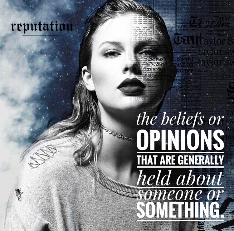 Lover Is Out Now — The definition of reputation: the beliefs or...