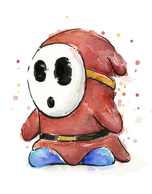 retrogamingblog:Super Mario Watercolors made by...