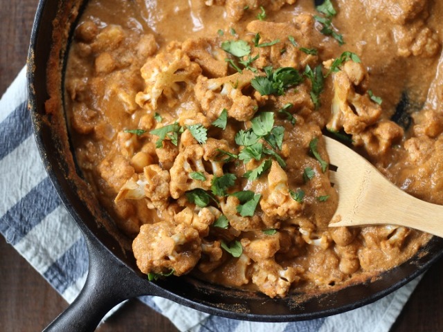 Vegan Cauliflower Chickpea Tikka Masala Tender