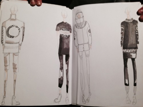 fashion sketchbook on Tumblr