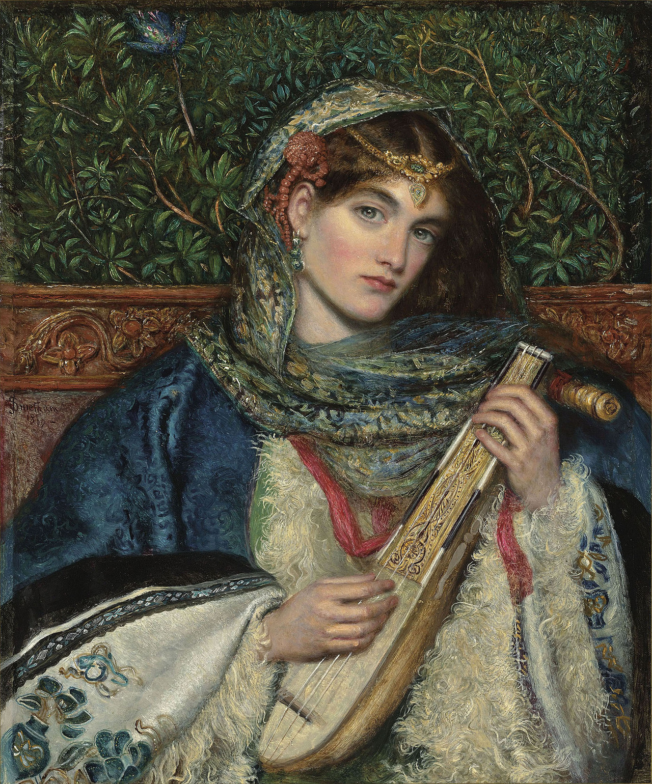oncanvas:
â€œ The Mandolin, James Smetham, 1866
oil on canvas
â€