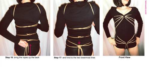 fetishweekly:Shibari Tutorial: Spider String Bodysuit(The...