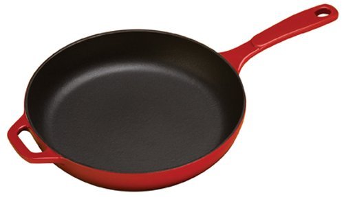 My Favorite Frying Pan: Lodge EC11S43 Enameled Cast Iron Skillet, 11-inch, Red