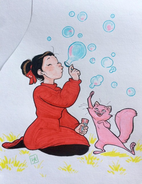 littlekidsin:Here’s anotherrrDay 4 - Pucca blowing soap...