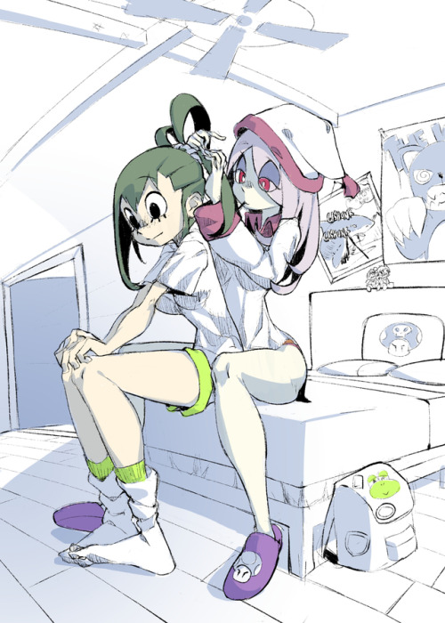 bearthemighty:little work in progress. suxy x tsuyu = best...