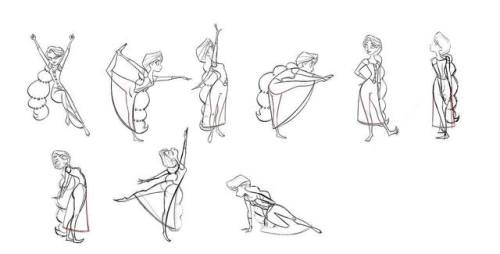 pupshroom:Drawing guidelines for Rapunzel and Eugene’s hands...