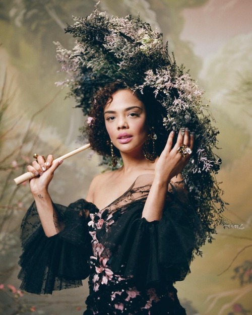 celebsofcolor:Tessa Thompson for Rodarte