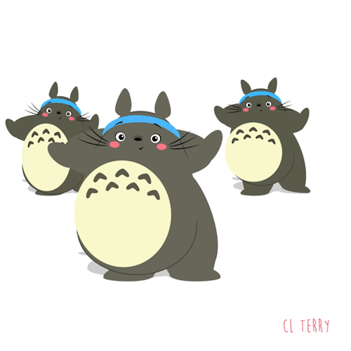 clterryart:
“What’s better than one Totoro?
”