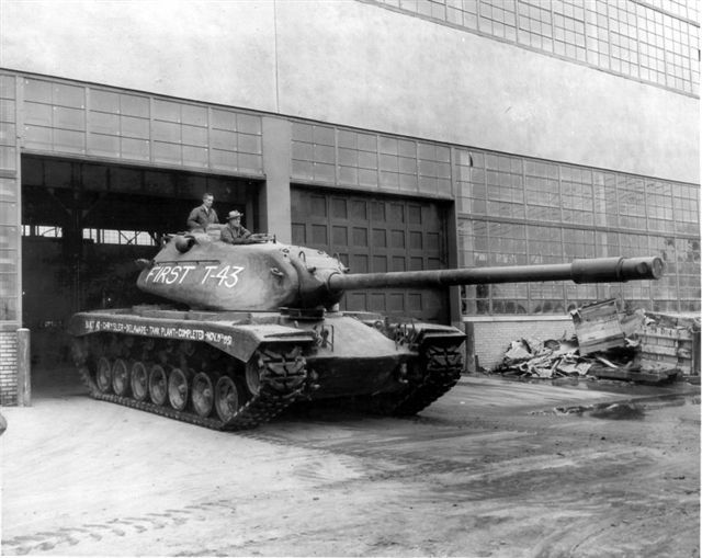 The First Sample Of The T43 Heavy Tank Leaves The Cadillac Factory In ...