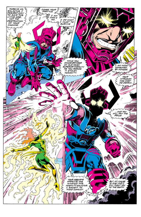 The Phoenix Vs Galactus // art and words by Alan Davis...