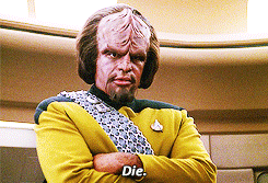 ladyvean:spocks-eyeshadow:Worf was metal as hellStar Trek...