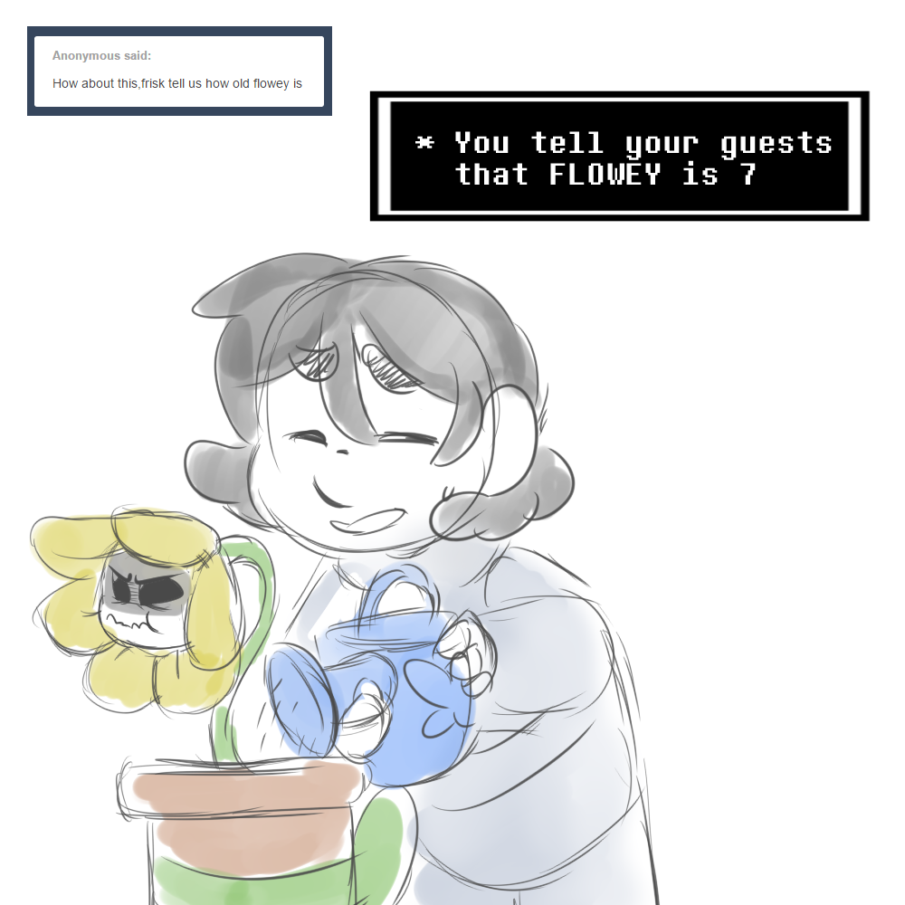 Flowey And Frisk — You Dont Understand Why He Wouldnt Just Tell 4582