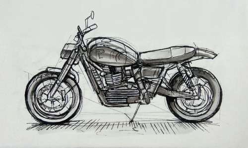 Sketches from motorbike festival