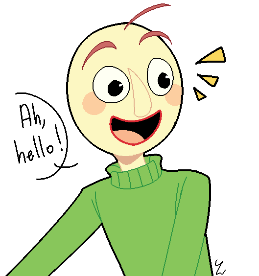 Sweet Dreams are Made of Yogurt — doodles of Mr Baldi \o/