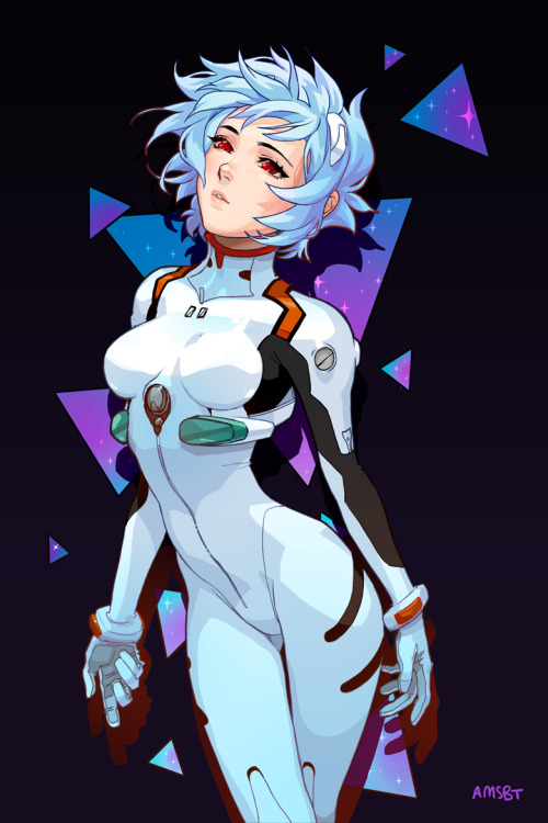 neon genesis evangelion ayanami rei rei fanart bfast art