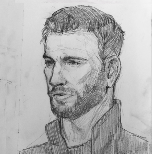 Awesome Captain America Infinity War Pencil Drawing