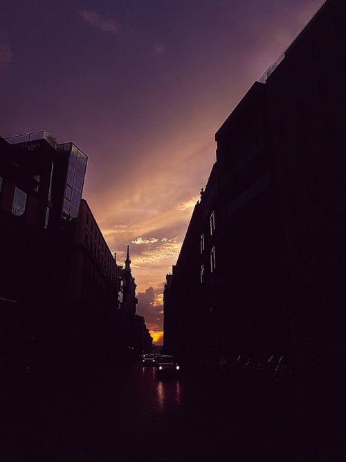photographers on tumblr urban landscape city photography sunset orange clouds purple sky