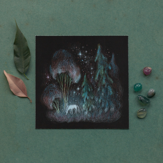Some of my drawings are available as mini prints on Society6 - here's two of them. Really tiny and cute. :) Stardust mini print...