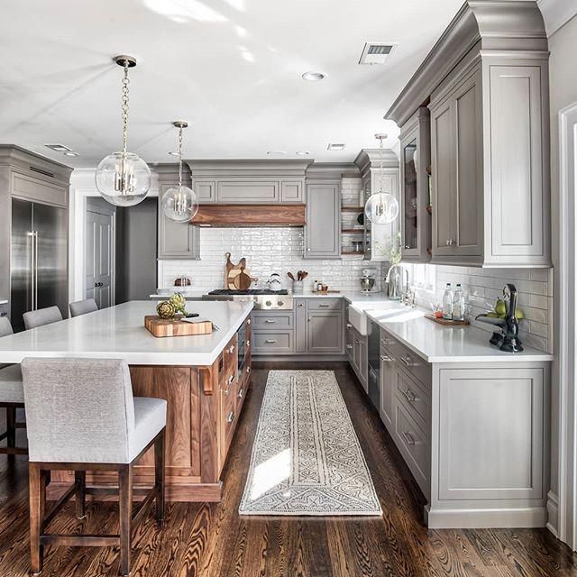 Most of us love #whitekitchens but sometimes we want to go a step further without taking too many risks and not becoming too #trendy – that’s where you choose grey #cabinets. Grey #kitchens tend to be a balance between trendy and #classic, and this #kitchen designed by @the_brothers_stonington is just that! Go to the #blog (HomeBunch.com) to see all sources and #paintcolors! 45+ Most Popular Kitchen Design Ideas on 2018 & How to Remodeling #kitchenideas #remodelinghomeideas Most of us love #whitekitchens but sometimes we want to go a step further without taking too many risks and not becoming too #trendy – that’s where you choose grey #cabinets. Grey #kitchens tend to be a balance between trendy and #classic, and this #kitchen designed by @the_brothers_stonington is just that! Go to the #blog (HomeBunch.com) to see all sources and #paintcolors! 45+ Most Popular Kitchen Design Ideas on 2018 & How to Remodeling #kitchenideas #remodelinghomeideas
