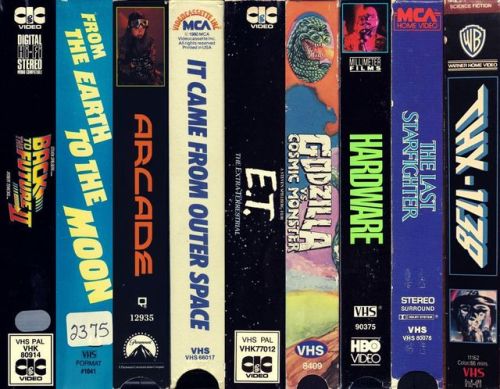 bluemanthoughts:thevaultofretroscifi:VHS boxes(via...