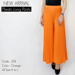 Mall Tanah Abang Grosir Baju  Pleats Long Pants Celana  