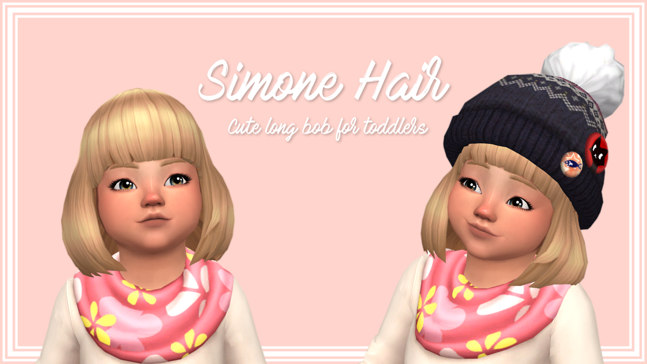 Stephanie Plays The Sims 4 Simone Hair A Long Bob Hairstyle