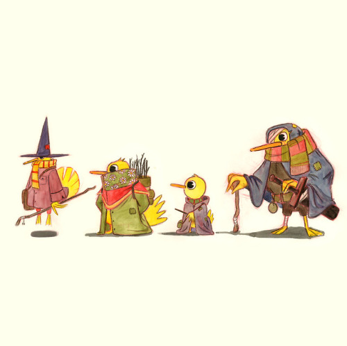 dancpark:Magical Mallards. Some old sketchbook stuff as I try to...