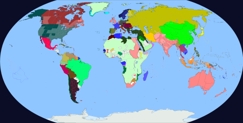 World map of 1885. - Maps on the Web