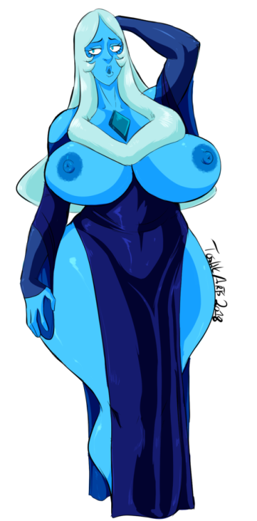 toshkarts:toshkarts:I finally did a lewd Blue Diamond pic.I...