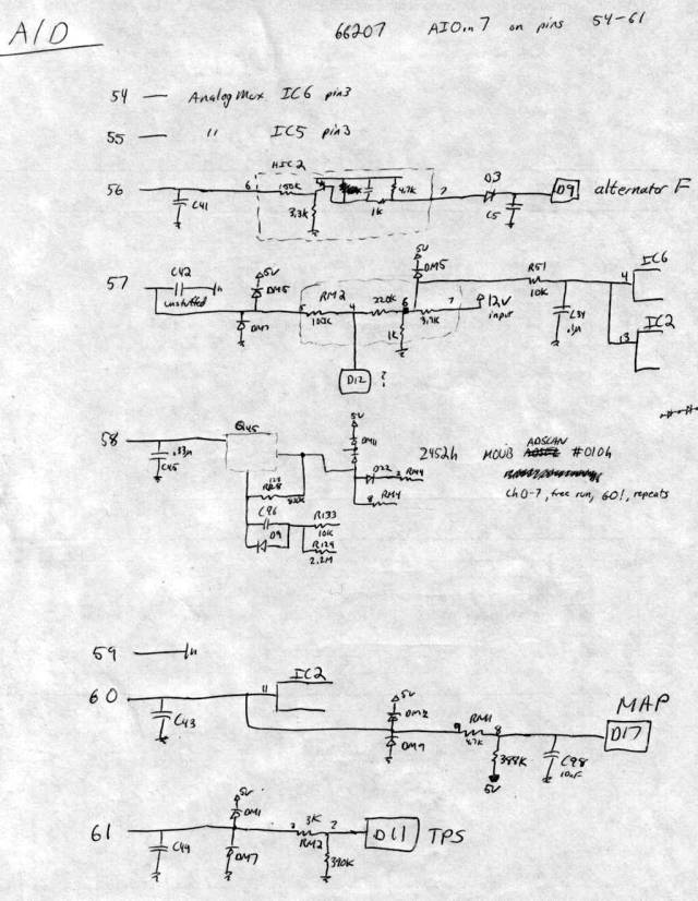 ECU — Schematics of core Honda ECU peripherals