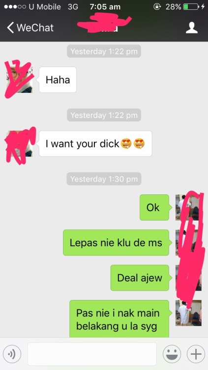 alankquick:Hasil menjala di wechatBini yg sangap part 1Nak...