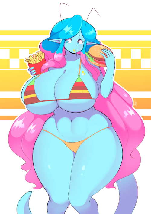 theycallhimcake:that cotton candy burger chompin alien...