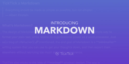 ticktick markdown