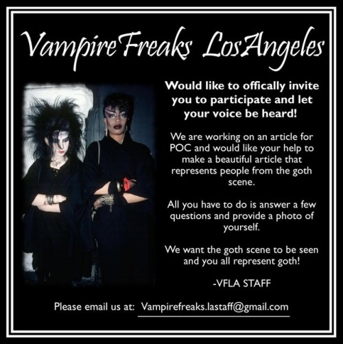 latinxgoticx:The people of Vampire Freaks Los Angeles are...