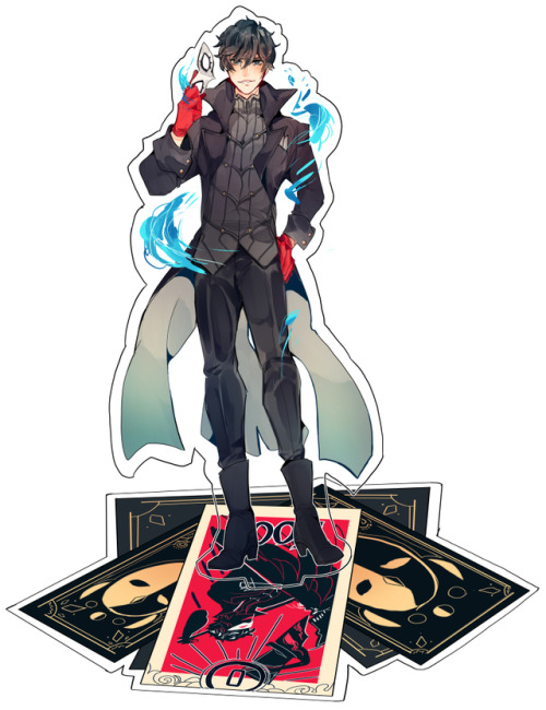 crimson-chains:New Persona standee designs! OWOGonna make them...