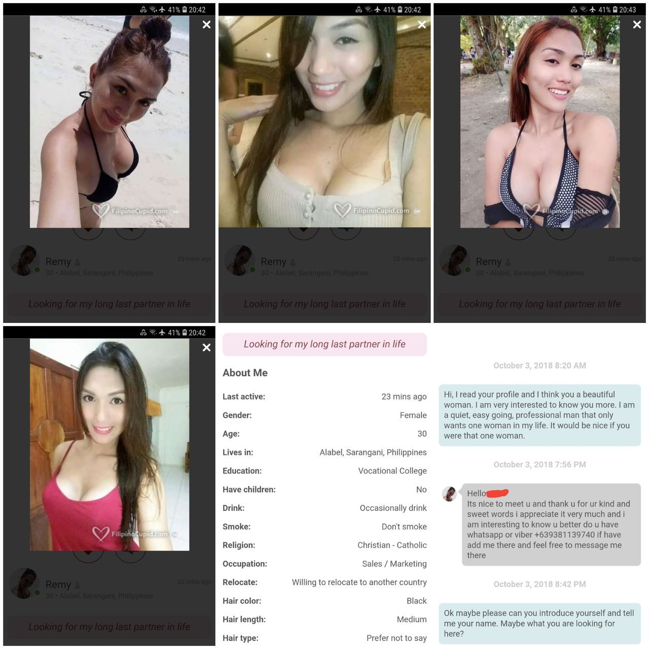 Identify Theft And Online Dating Scammers — Website Profile Was Deleted