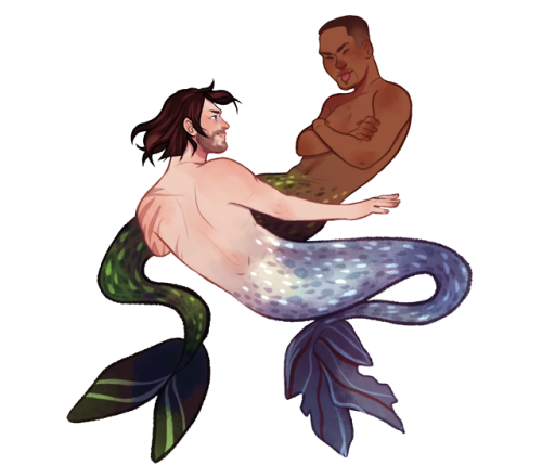 drizzledrawings:self-indulgent marvel mermaids