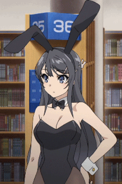 Resultado de imagem para Bunny Girl Senpai no Yume wo Minai. gif