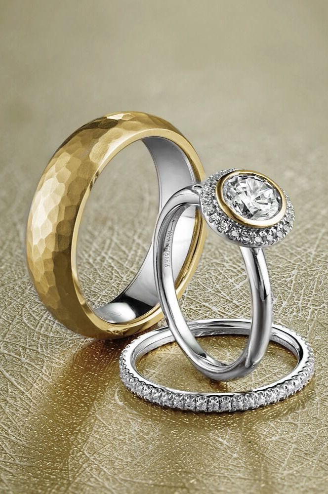 gemstones, jewelry rings, photo, post, modeling A CrownRing Bridal House yellow gold trio! Tag someone who would love this! ||RYL-110YW65 | 057-01WYA|| , crownringofficial , noamcarver , engagementring , ringoftheday , shesaidyes , bridalstyle , bridetobe , ringstack , mixnmatch , rings , jewelryaddict , whitegold , yellowgold , gemhuntrings , loverly , rinspiration 
