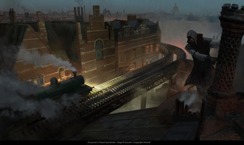 we-are-rogue:Concept art for Assassin’s Creed: Syndicate,...