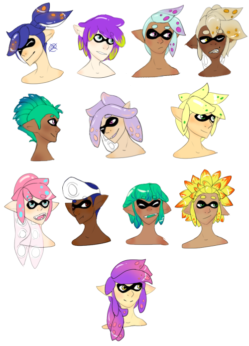 New Hairstyles Splatoon